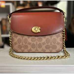 COACH SIG C CASSIE CB 19 TAN RUST