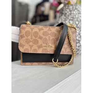 COACH MINI KLARE XB SIG CANVAS TAN/BLACK