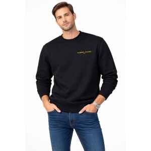 TJM SWEATSHIRT LINEAR CREW BLACK