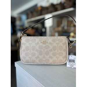 COACH NOLITA 19 SIG CANVAS CHALK/SAND