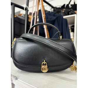 MK MILA BLACK XS CROSSBODY LEATHER