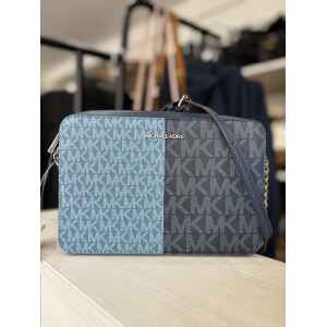 MK JET SET CORNFLOWER BLUE MULTI CROSSBODY