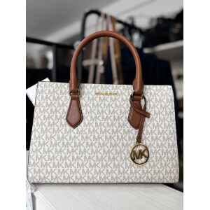 MK SHEILA VANILLA MEDIUM SATCHEL
