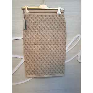 GUESS BEIGE SKIRT WITH LOGOS