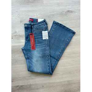 GUESS DENIM MID RISE BOOT CUT WITH STUD