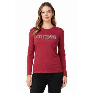 GUESS RED MATILDA LONG SLEEVES