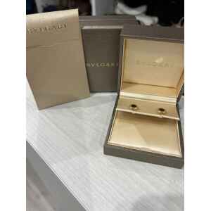 PRE-OWNED BVLGARI ONYX EARRINGS PAIR 18KT