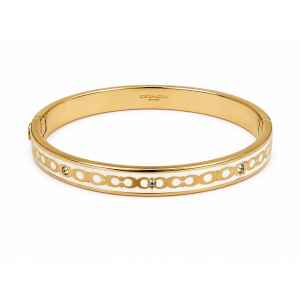 COACH BRACELET CREAM/GOLD