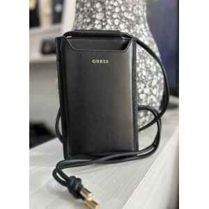 GUESS BLACK MOBILE BAG