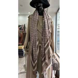 GUESS BEIGE/BROWN SCARF