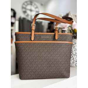 MK BROWN WINSTON MEDIUM POCKET TOTE
