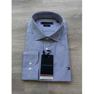TH POPLIN SLIM FIT SHIRT WEDGE BLUE/STRIPE