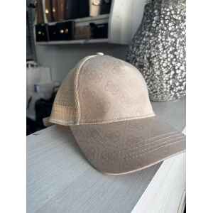 GUESS BEIGE CAP WHIT LOGOS
