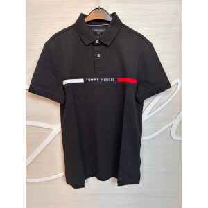 TH BLACK CHEST INSERT REGULAR FIT POLO
