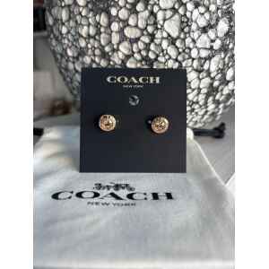 COACH ROSE GOLD JEWEL STUDS
