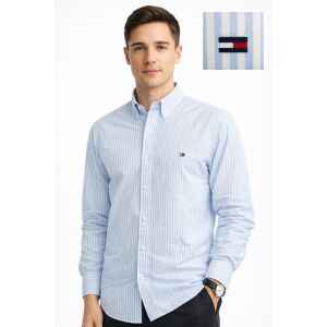 TH SWEET BLUE STRIPE CLASSIC SHIRT