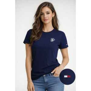 TH NAVY BLUE T-SHIRT WHITE SMALL LOGO