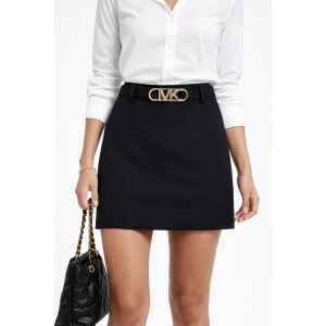 MK BLACK SKIRT GOLD LOGO