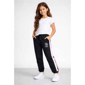 GUESS BLACK JOGGER PINK LOGO