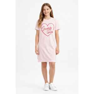 GUESS PINK DRESS RED HEART