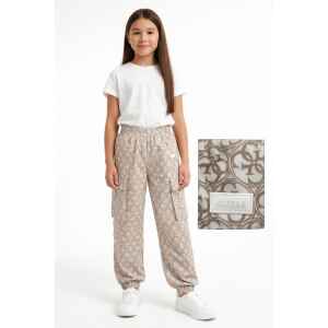 GUESS BEIGE JOGGER WITH LOGOS