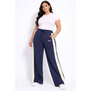 GUESS NAVY BLUE CASUAL PANTS