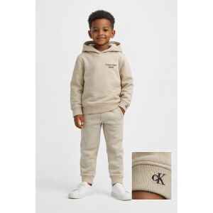 CK BEIGE HOODIE SMALL LOGO