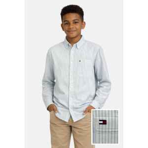 TH ESSENTIAL ITHACA SHIRT STRIPES LIGHT BLUE/WHITE