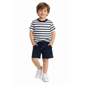 TH SET NAVY SHORT/STRIPE T-SHIRT