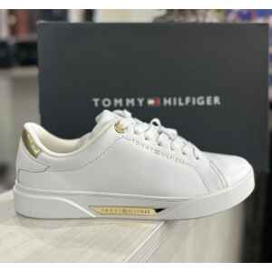 TH ESSENTIAL CHIC COURT SNEAKER GOLD/WHITE