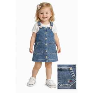 TH JEAN OVERALL DRESS