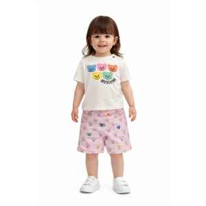 MOSCHINO SET WHITE TOP COLOR BEARS