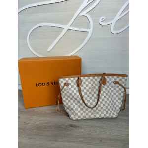 PRE-OWNED LOUIS VUITTON NEVERFULL MM DAMIER AZUR