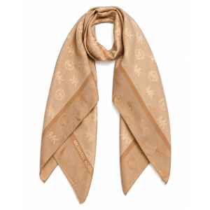MK LOGO BROWN FOULARD