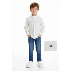 TH WHITE COLLAR REGULAR SHIRT