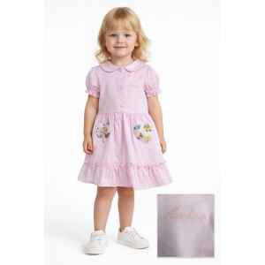 MOSCHINO PINK DRESS BUTTONS HEART POCKETS