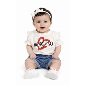 MOSCHINO WHITE TSHIRT RED HEART
