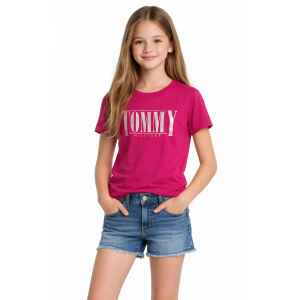 TH PINK TSHIRT SHINY SILVER LOGO