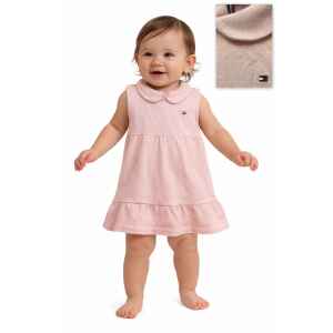 TH POLO NO SLEEVE PINK DRESS