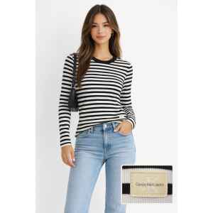 CK TOP STRIPED BLACK /WHITE