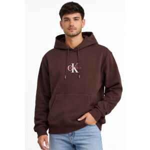 CK HOODIE RICH BROWN