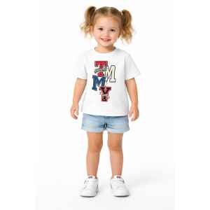 TH WHITE TSHIRT COLOR LETTERS
