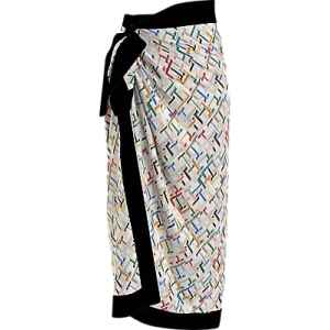 TH MULTI MONOGRAM CALICO PAREO