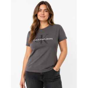 CK GRAY TSHIRT WHITE MONOGRAM LOGO