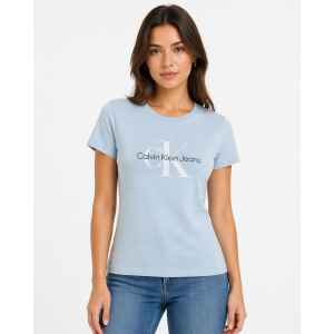 CK MONOGRAM LOGO TSHIRT PALEST BLUE