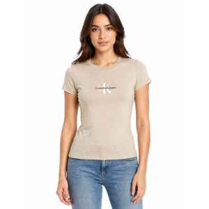 CK T-SHIRT PALE KHAKI