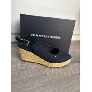 TH ICONIC SLING BACK ELBA LOW WEDGE DESERT SKY