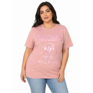 MOSCHINO MILANO LETTERS PINK TSHIRT