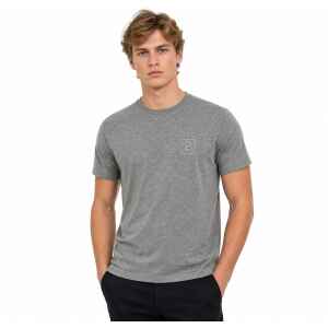 BURBERRY MEN TSHIRT SQUARE "B" GREY