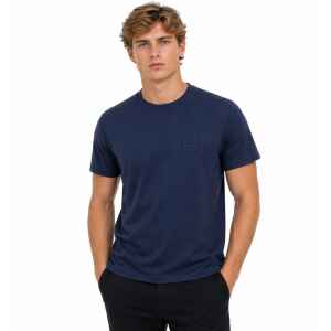 BURBERRY MEN TSHIRT SQUARE "B" BLUE